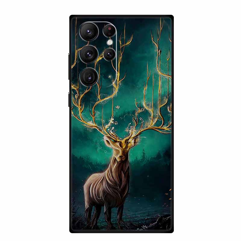 For Samsung S22 / S23 Ultra Case S23Ultra Black Silicone Soft Phone Case For Samsung Galaxy S22 Ultra Back Cover Case S 23 Ultra