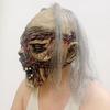 Halloween Ghost Face Latex Mask Haunted House Horror Scary Prank Funny Performance Prop Iron Chain Ghost Zombie Headgear