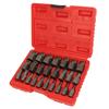 25PCS Screw Extractor Set Efficient Steel Easy Out Multi Spline Bolt Extractor Set for Power and Hand Tools