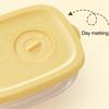 Food Storage Container Transparent No Odor Microwave Box Highly Sealed Oblong Shape Storage Vegetable Cartoon Printing Food