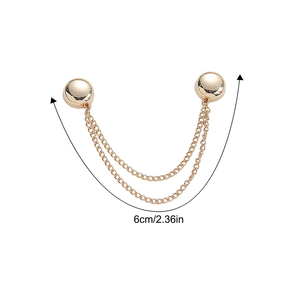 

4Pcs Multi-Function Magnetic Clothing Clip With Chain Alloy Buttons Clip Clothes Scarf Trouser Legs Cuff Fixing Magnet Pin