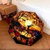 1 PC Automatic Folding Umbrella - Deer Sunset Pattern, Portable & Foldable Design with 8 Ribs, Christmas Birthday Gifts