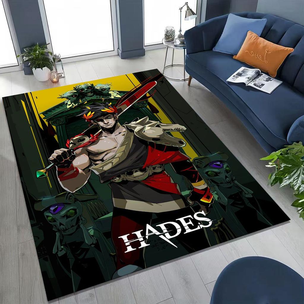 3D Classics Game Hades Cartoon Gamer Rug for Bedroom Living Room Sofa Home Doormat Decor, Large Kid Play Non-slip Floor Mat Gift