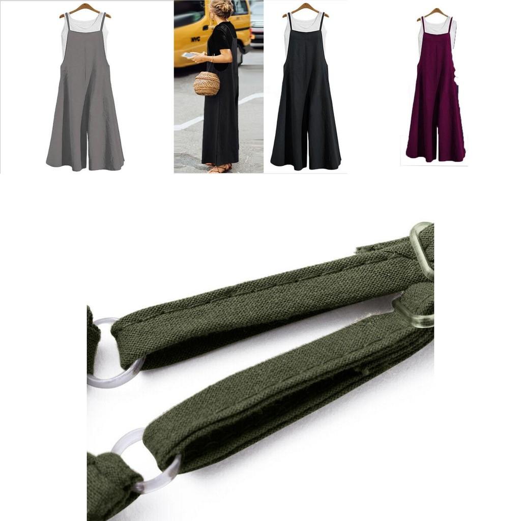 Chic Women Adjustable Wide Leg Jumpsuit With Strappy Design For Effortless Summer Style