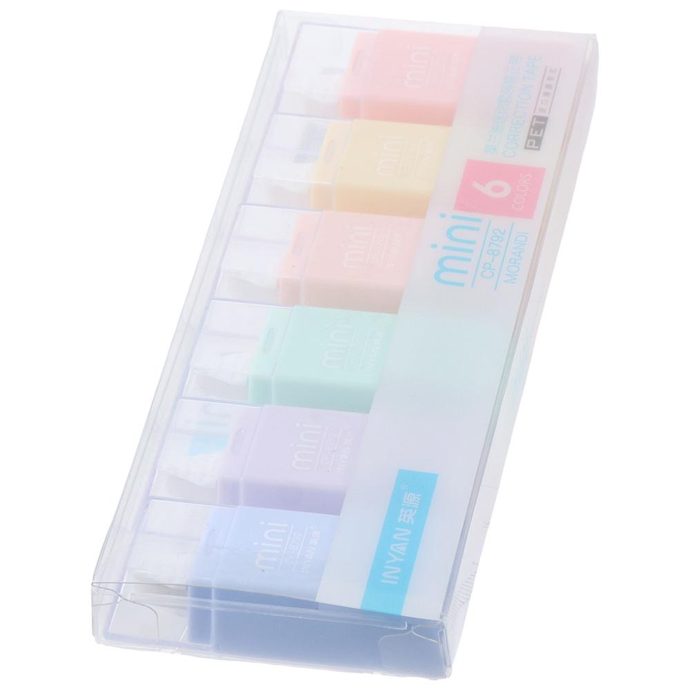 

Пластиковая белая лента, 6 шт., корректирующая лента для обучения, офиса