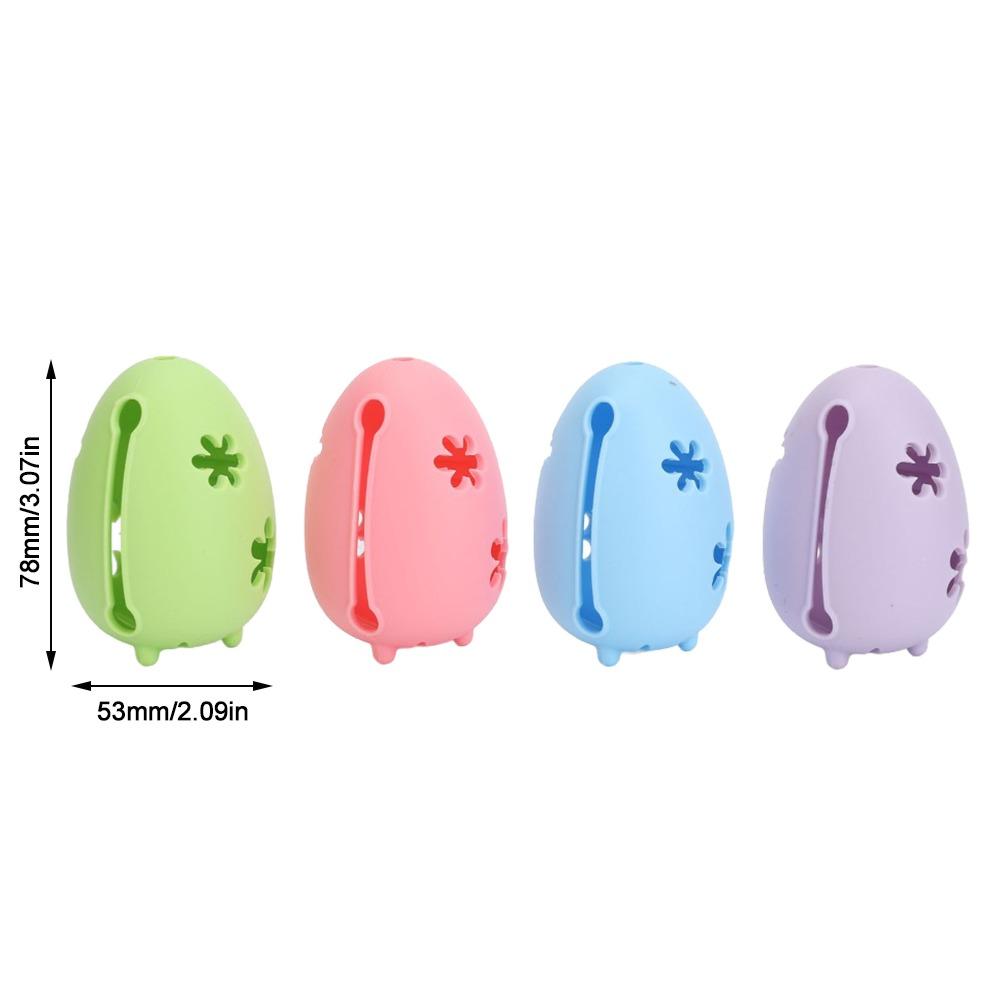 4pcs Vented Beauty Sponge Holder Double Sided Hollow Out Makeup Blender Organizer For Quick Drying