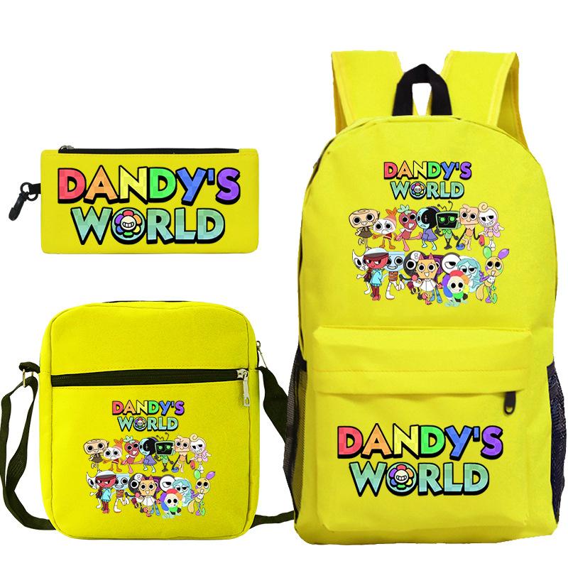 

Товары по игре Dandy s World, школьный рюкзак для начальной и средней школы из трех частей, популярный детский рюкзак No Specifications