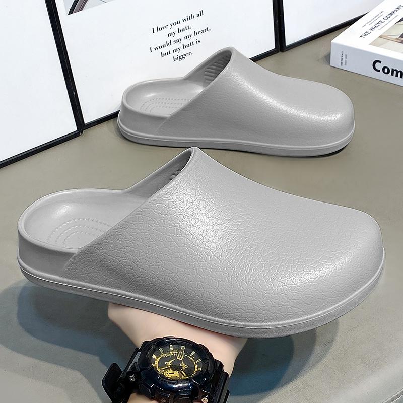 Mens Summer Slippers Non-slip Oil-resistant Chef Shoes Kitchen Shoes for Men Nurse Work Shoe Casual EVA Lightweight Soft Clogs