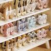 Vertical Shoe Rack For Children Adjustable Compartments Holds Multiple Pairs Efficiently