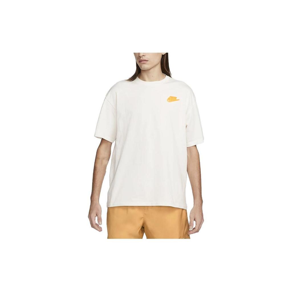 Nike T Shirts Men's White Crew Neck Moderate Straight Fit DZ2836-030