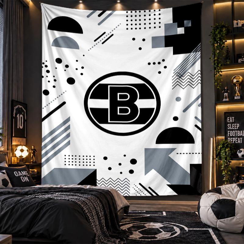 Wall Hanging Tapestry Borussia Mönchengladbach Print Cloth for Living Room Bedroom Home Decor