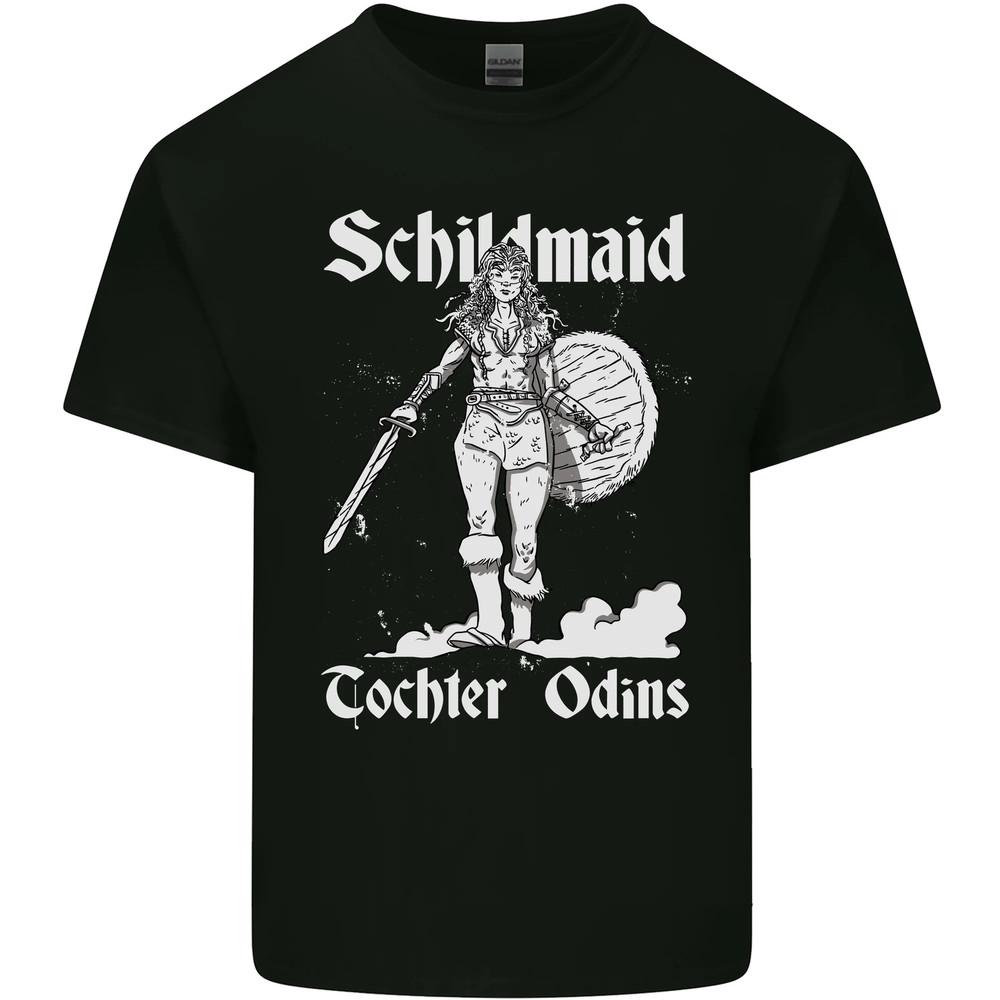 Schildmaid Viking Shield Maiden Mens Cotton T-Shirt Tee Top Unisex T-Shirt XL
