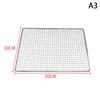 304 Stainless Steel Rectangle Square Bbq Net Mesh Grill Nonstick Baking Mat Outdoor Camping Barbecue Grilling Part Grates