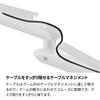 Archiss Microphone Arm, 2-Level Height Adjustment, Low Profile, Mounting Method (Clamp, Grommet), White, AS-MBA02