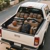 Cargo Net for Pickup Truck Bed Compatible with Nissan Frontier 2Dr 4Dr SV 4X Crew Cab KingCab 2000-2026 Accessories Mesh Organizer Stretchable 4'x4'