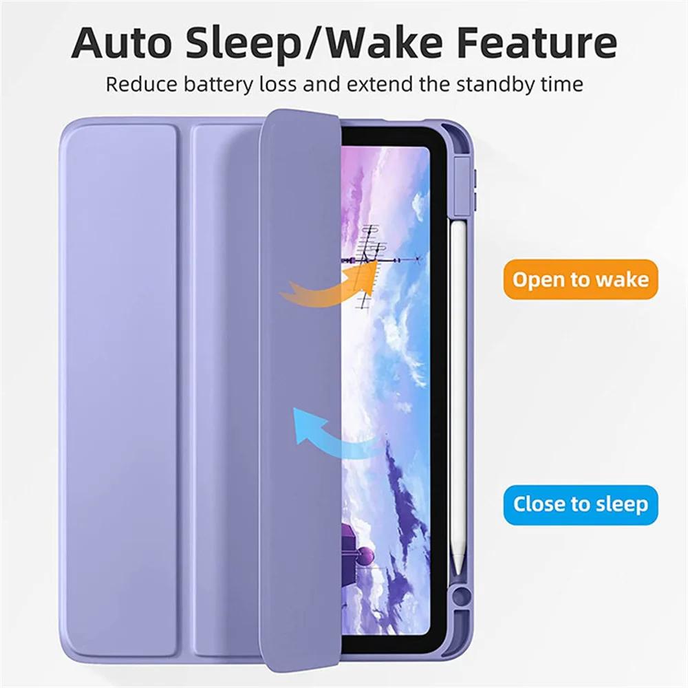 Fashion Case for IPad 11th A16 Generation Case for IPad Air 11 13 M3 M2 10th 10.9 A2696 A2757 A2777 with Pencil Slot Cover
