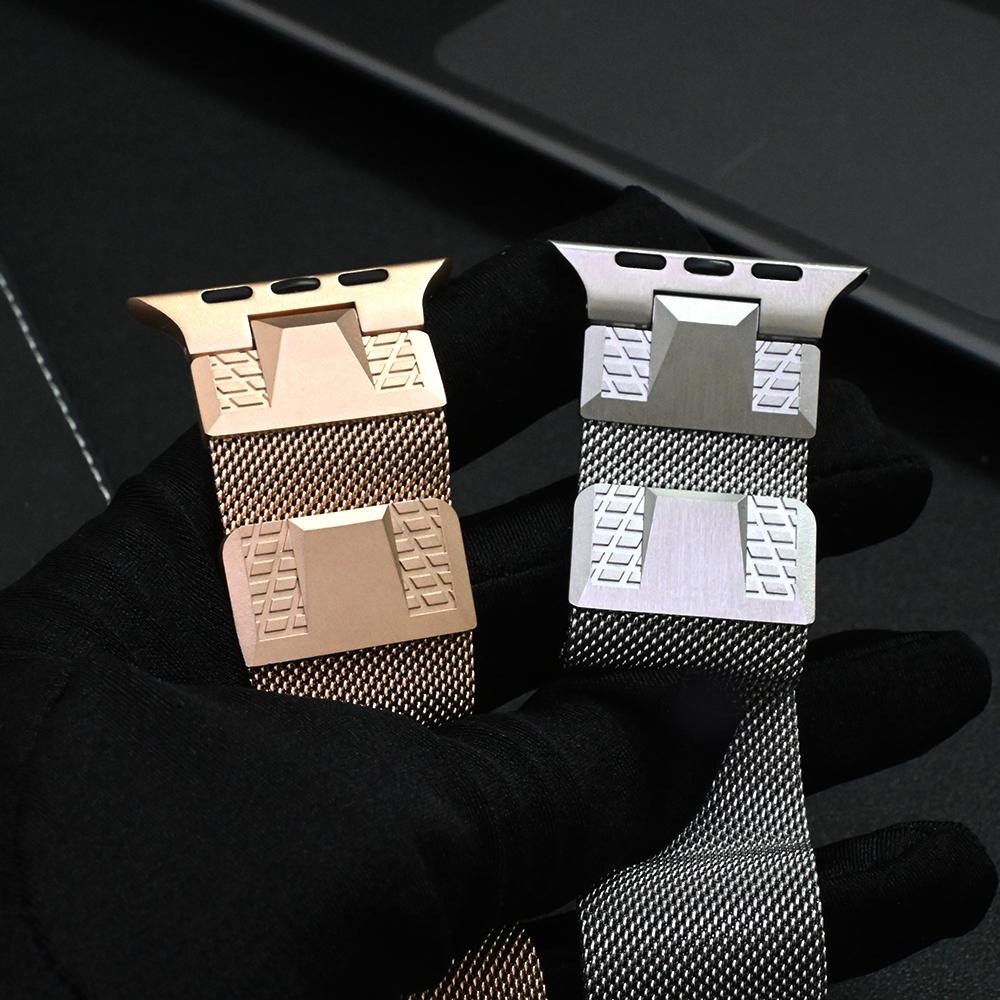 Magnetic Milanese Band for Apple Watch Ultra 3 2 49mm 11 10 46mm Luxury Loop Strap for iWatch Series 9 8 7 Se 45mm 44mm Bracelet