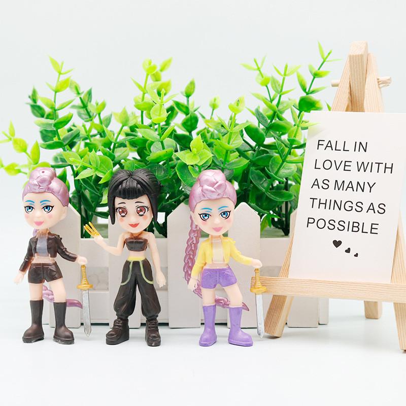 Pvc Demon Slayer Girl Group Figurine Set With Multiple Sizes For Collectors And Desk Decor