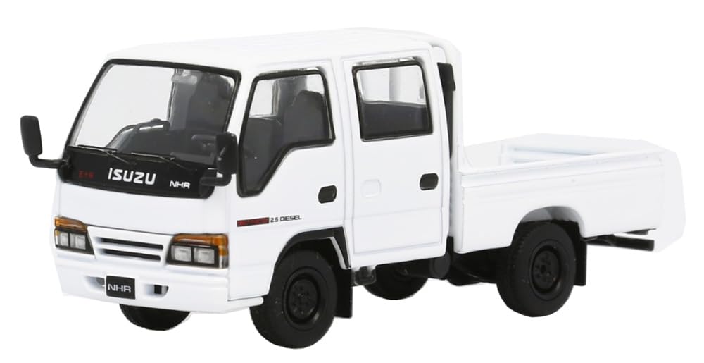 Genesis Company MODEL 1 Scale Isuzu Elf Double Cab Light Truck White LHD T66642 1/64 (NHR) - (Finished Model)
