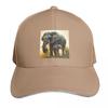 A Majestic Elephant With Her Baby Elephant Cap Fashion Casual Baseball Caps Adjustable Hat Hip Hop Summer Unisex Baseball Hats