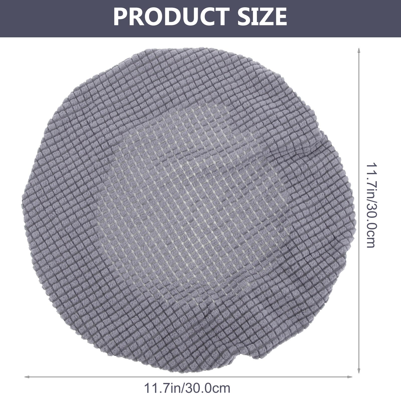 Round Stool Cover Chair Protector Anti Dust Home Use Polyester Dining Seat Cushion Foldable Sofa Cover темно серый 860₽