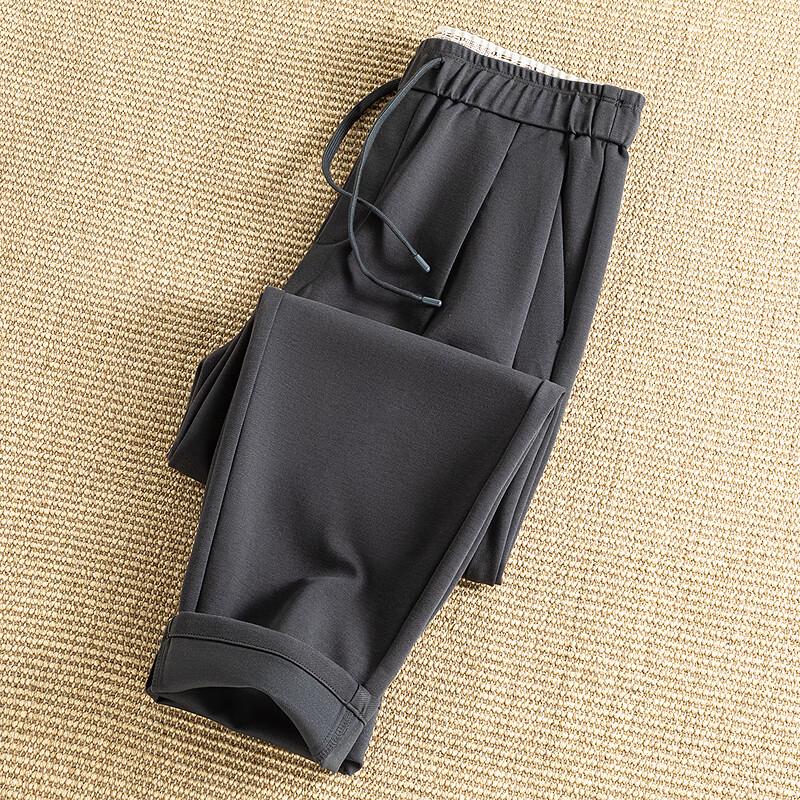 

FAPAI Men s Tencel & Cotton Blend Elastic Straight Casual Pants 3XL