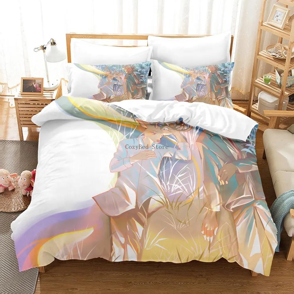 

Комплекты постельного белья Beastars Kids Anime Duvet Cover Set Comforter Bed Belt Twin Queen King Single Size Dropshipping Gift Boys EU Single 135x200cm