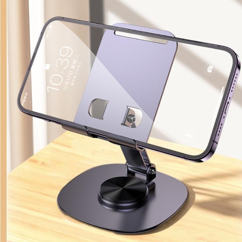 Cellphone Holder 360 Degree Rotating Angle Height Adjustable Holder for Phone Tablet Support Stand Tabletop Phone Cradle