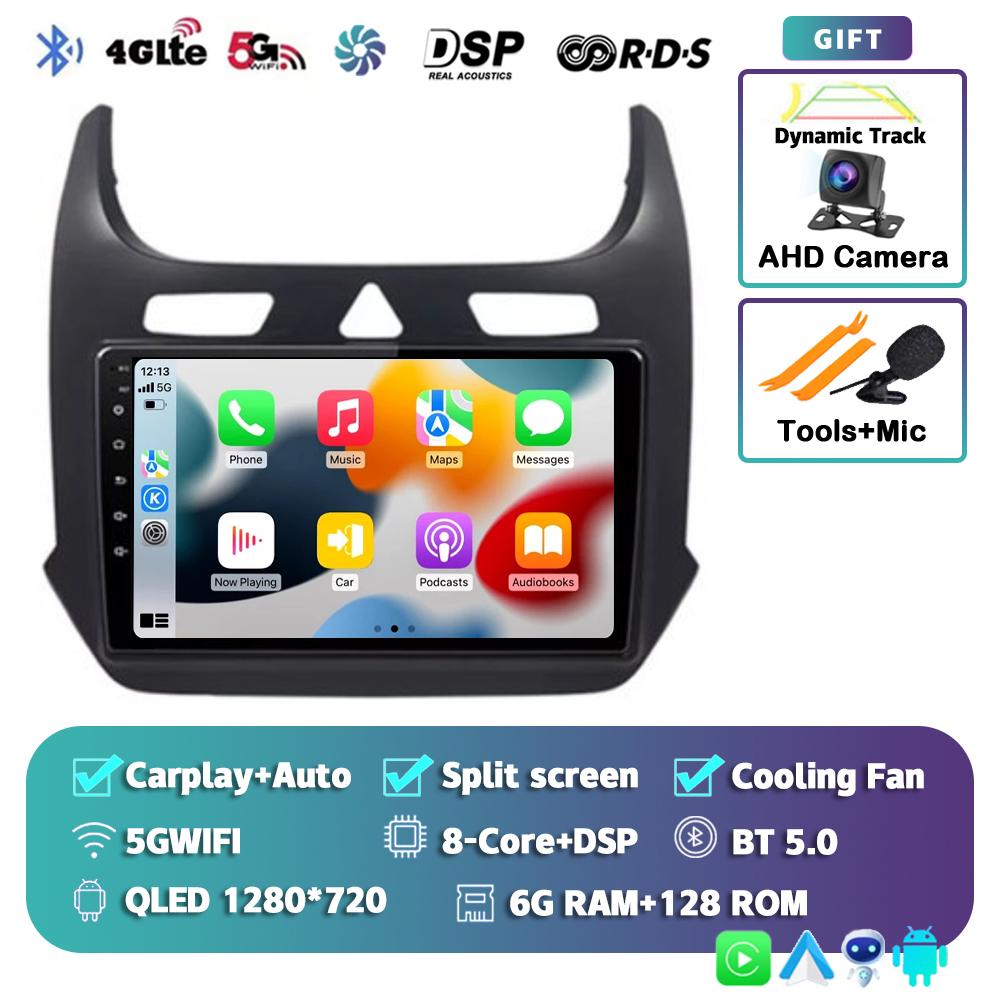 Android 14 Carplay Car Radio for Chevrolet Cobalt 2 2011-2018 Multimedia Video Player WIFI+4G GPS 2Din DVD Head Unit Stereo QLED