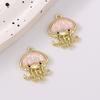 5pcs Cute Crystal Jellyfish Pendant Charms for Jewelry Making Necklace Earrings Bracelet DIY Handmade Accessories