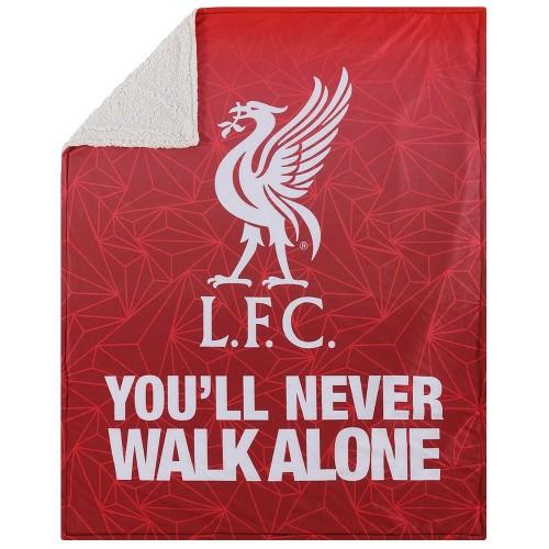 Liverpool FC Sherpa Slogan Blanket