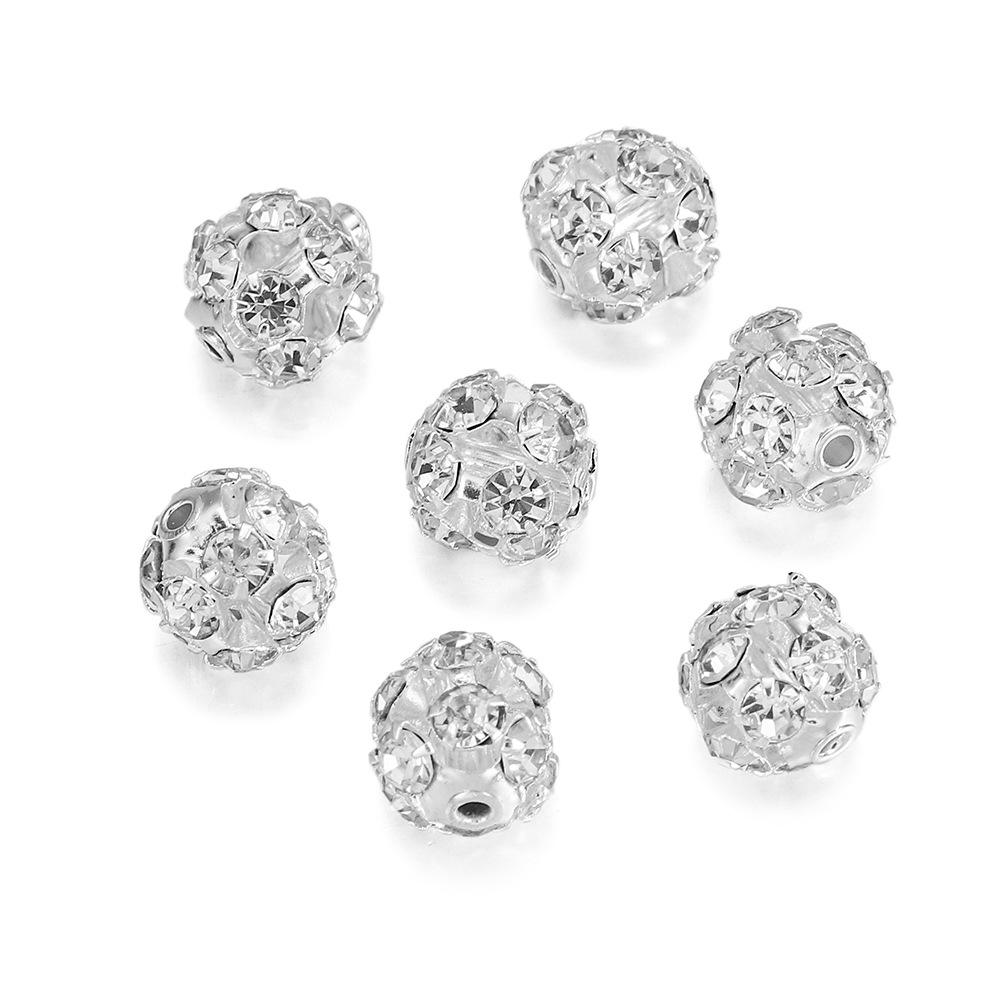 

Стразы Цветочный Шар Разделительные Бусины - Двухотверстные Украшения для DIY Ювелирных Изделий 6mm [30 pieces/pack]