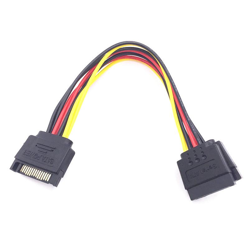

Sata Ii Жесткий диск Питание 15Pin Sata Male To 2 Female 15Pin Удлинительный кабель питания