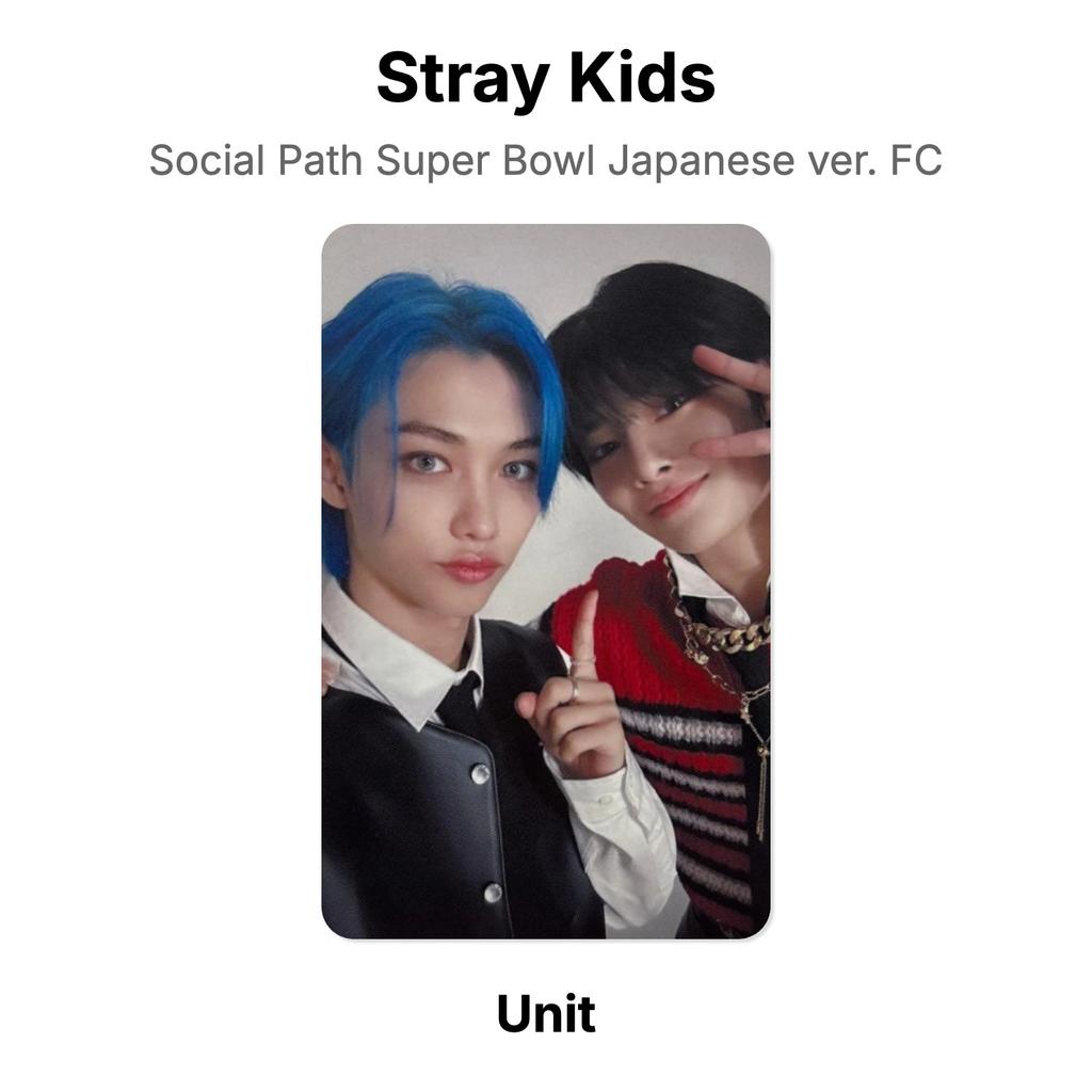 Stray Kids Social Path Super Bowl Japanese ver. FC Official Photocard