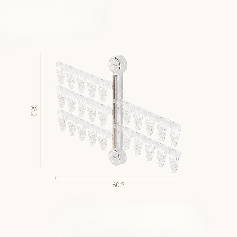 Saugknopf Faltbarer Wäscheständer, Aufbewahrungsregal, Bohrfreier Kleiderständer, Haushalts-Socken, Balkon-Wäscheständer