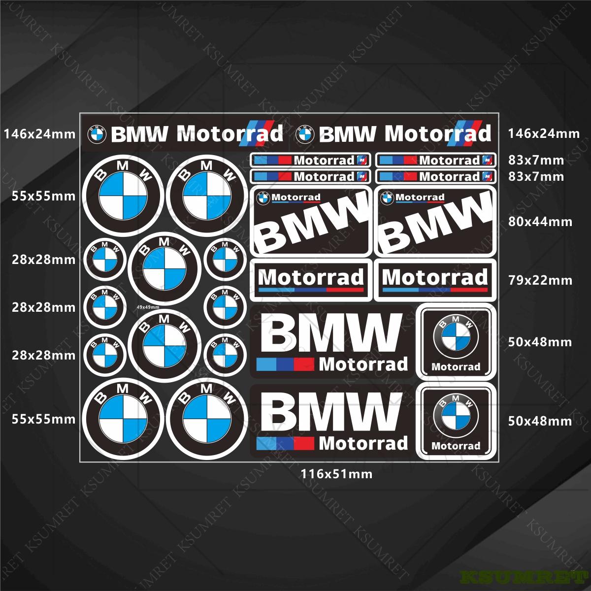 

Виниловые наклейки с логотипом мотоцикла BMW