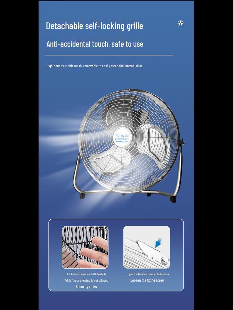 Endüstriyel ve Ev Tipi Masaüstü Zemin Fanı