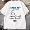 Funny Math Clock Print T Shirts Top Birthday Gifts Oneck T Shirt for Unisex Short Sleeve Tshirt Male Tops Humorous Math TShirts