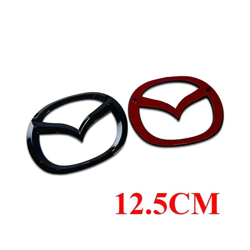 2025 Hot Plastic Car Front Trunk Emblem for Mazda 3 Logo Steering Wheel Badge 3D Body Replaced Sticker Rear Tail Refitting Decor