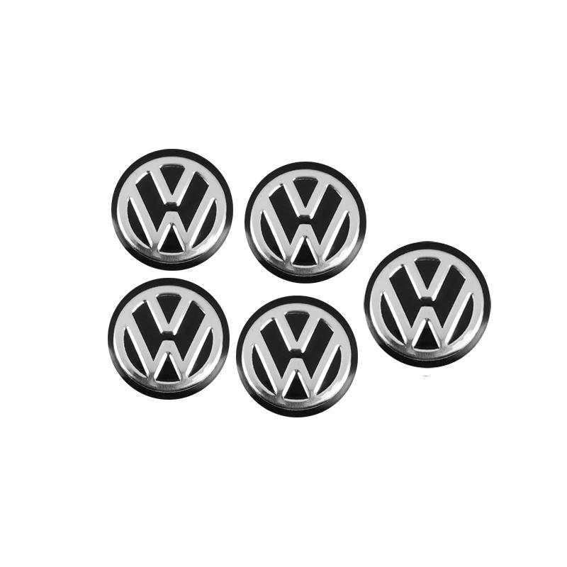 

2026 Hot For Volkswagen VW 5/10Pcs 14MM Car Remote Key Badge Emblem Metal Logo Stickers For VW GTI Polo Golf Passat Tiguan Arteo