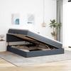 Storage Bed with Mattress Dark Gray 160 x 200 cm Velvet