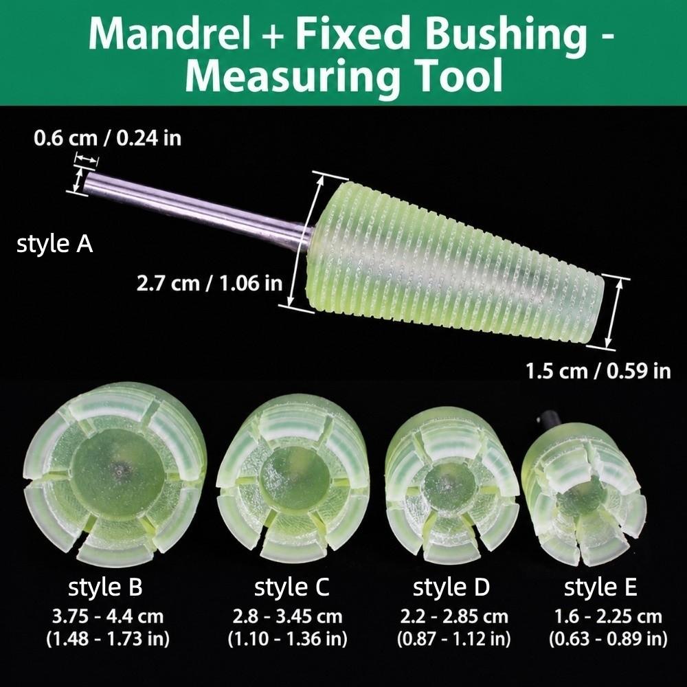 Adjustable PU Ring Mandrel Tapered Conical Grinding Sleeve Ring Mandrel Holder  Professional Use