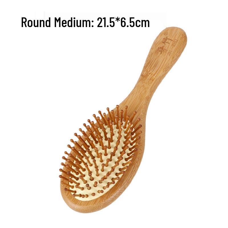 Wooden Scalp Massage & Curl Comb for Fluffy, Smooth Long Hair Care