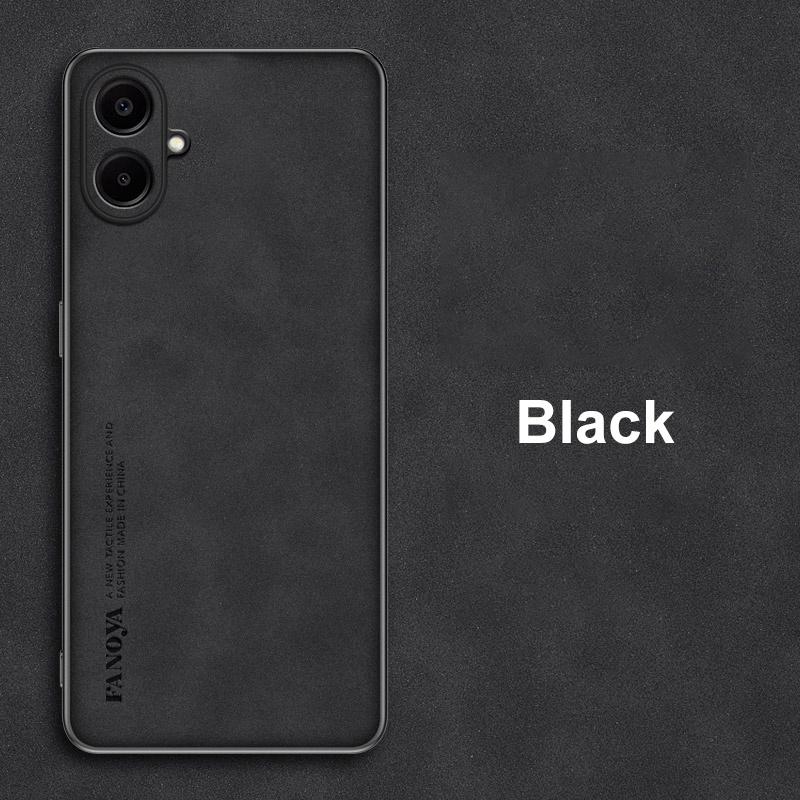 

Для Samsung Galaxy A07 4G Чехол Роскошный Чехол для телефона из ПУ кожи Для Samsung A07 Задняя крышка Силиконовый Ударопрочный Полная защита Coque For Samsung A07 4G чёрный