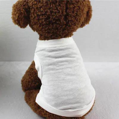 Magliette per Cani in Puro Cotone Abbigliamento Vuoto per Cuccioli Cani Piccoli Medi Grandi T-shirt Morbida Sottile Gilet per Cani Magliette Intime per Gatti