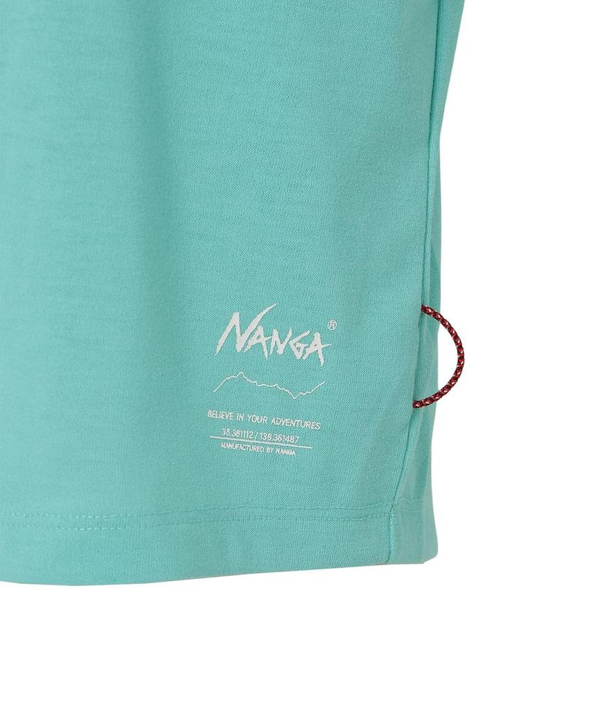 NANGA DRY MIX RAGLAN SLEEVE TEE Black White Casual Short Sleeve Shirt Moisture Wicking Quick Drying UV Protection Men's N2500-1M513A