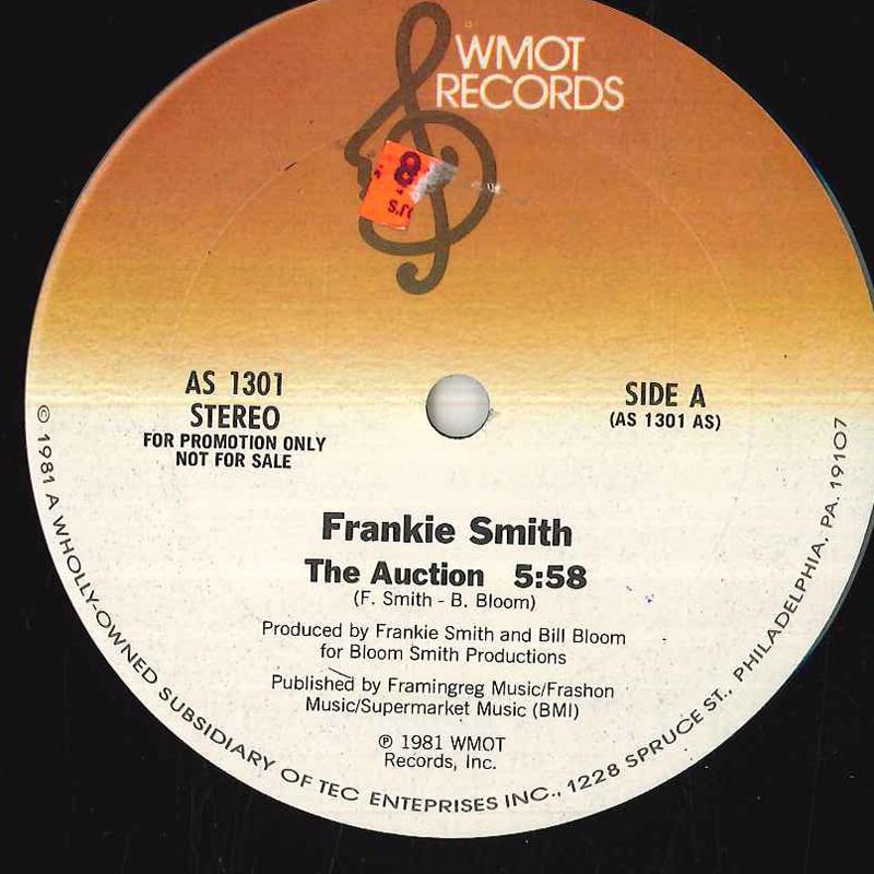

12inch Record FRANKIE SMITH - The Auction AS1301 WMOT 1981 US Rap & Hip-Hop/R&B Used