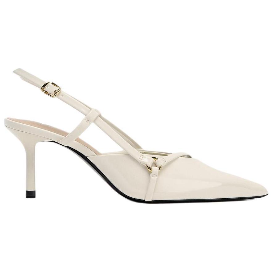 Zara Elegant Temperament Stiletto High Heels 8Cm Women High Heels White 13529510850
