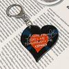 BALLOON FRIENDS MESSY ADVENTURE VNTG Retro Heart LP Acrylic Keychain