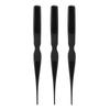 3Pcs Tsing Hair Brush Ergonomic Handle Portable Tsing Brush Rat Tail Comb for Home Travel